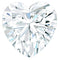 Pierścionek zaręczynowy Moissanite Solitaire w kształcie serca z oprawą z koralików