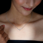 Moissanite Libra Constellation Necklace - Rosec Jewels