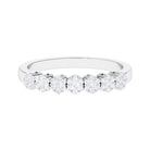 1/2 CT Minimal Moissanite Cluster Anniversary Ring Moissanite - ( D-VS1 ) - Color and Clarity - Rosec Jewels