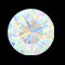 Pierścionek zaręczynowy z etiopskim opalem w stylu vintage z diamentową aureolą w kształcie kwiatu