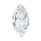Marquise Cut Moissanite Solitaire Engagement Ring with Side Stones
