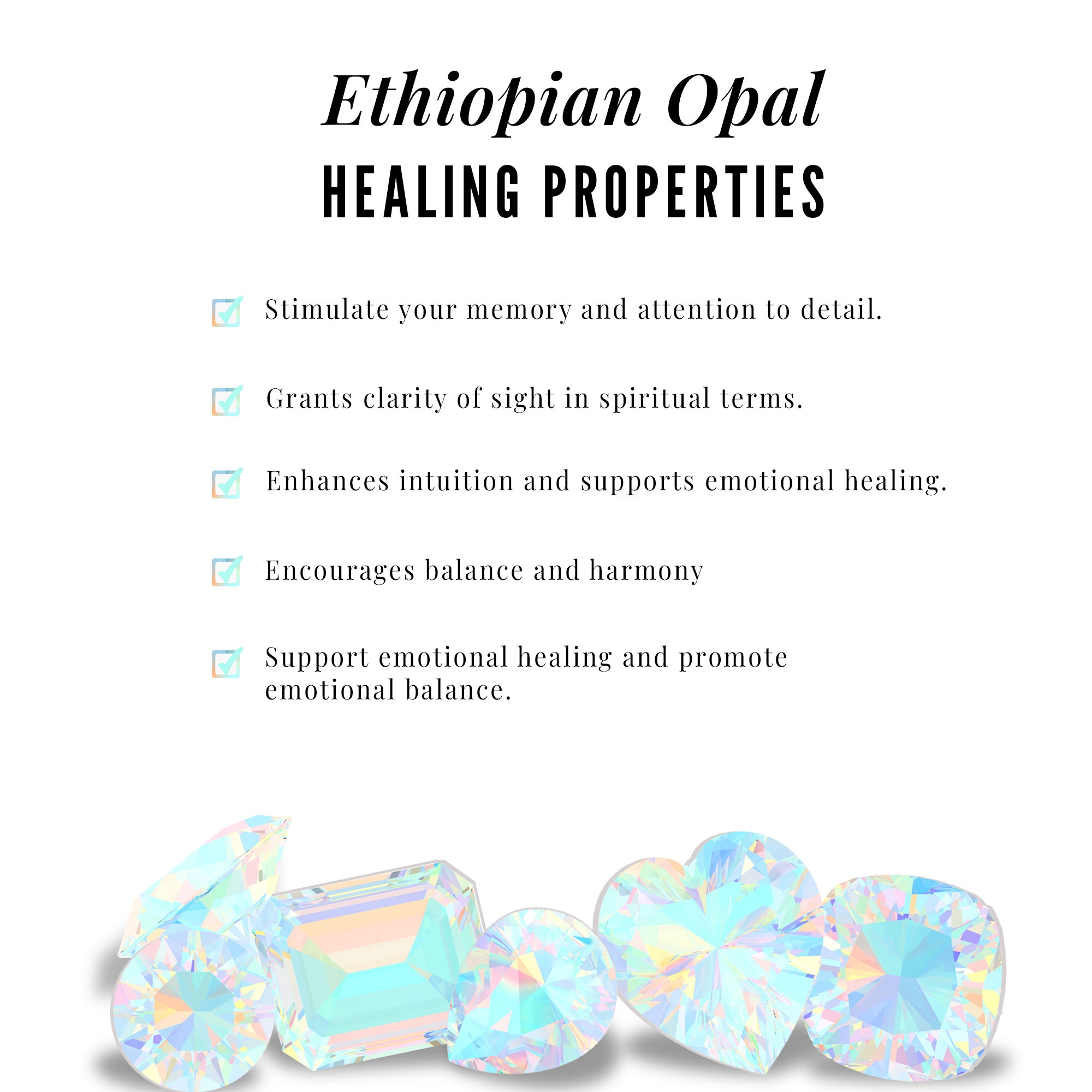 Pear Shape Ethiopian Opal and Moissanite Cartilage Earring Ethiopian Opal - ( AAA ) - Quality - Rosec Jewels