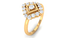 3/4 CT Minimal Diamond Gold Promise Ring Diamond - ( HI-SI ) - Color and Clarity - Rosec Jewels