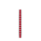 1 CT Lab-Created Ruby Eternity Band Ring with Moissanite Lab Created Ruby - ( AAAA ) - Quality - Rosec Jewels